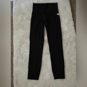 Vouri Black High-Waist Leggings with Drawstring Waist For Women Size XSmall